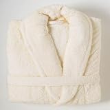 Egyptian Cotton Bath Robe, Cream, Large