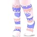 Naartjie Girls Cotton Fashion Tights - Stripes with Heart