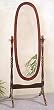 Cherry Oval Dressing Cheval Mirror