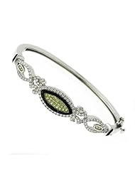 Ladies Silver Bracelet with Tricolor CZ