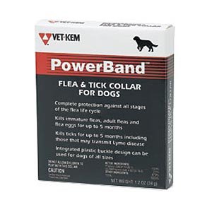 Vet Kem Powerband Flea & Tick Collar for Dogs
