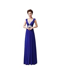 Floor Length Crystal Beaded Pleated Chiffon Evening Dress/Homecoming Dress/Prom Dress/Wedding Party Dress 