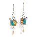 Sun & Moon Dangle Earrings #0844