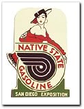 Signpast Reproduction Vintage Sign, NATIVE STATE