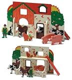 Enlarge toy image: Farm Play Scene -  preschool activity for young kids