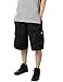 iDarbi Mens Loose Fit Fleece Cargo Shorts Solid Colors (S-5XL Avail)