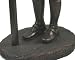 JULIANA LARGE GIRL WITH BIRD TABLE/ BIRD FEEDER/ BRONZE
