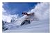 Snowboarder Carving Through Powder Snow, St. Anton Am Arlberg, Tirol, Austria Entertainment Photographic Poster Print by Christian Aslund, 16x12