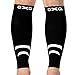 GXQ Calf Compression Sleeve - Best for Man and Womens With Guard Leg Compression Socks Design, Calf Guard for Running, Basketball, Cycling, Biking, Maternity and Travel (Black 1 Pair)