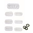 Doc Johnson Super Stretch 7 count Stimulator Sleeve Set Adult Sex Toy Kit
