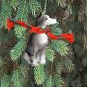 Greyhound Gray Christmas Ornament