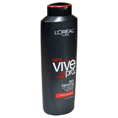 L'Oreal Vive Pro for Men 2-in-1 Shampoo & Conditioner, Daily Thickening, for Fine/Thinning Hair, 13-Ounce Bottles (Pack of 6) thumbnail images Thumbnail image of Shampoo For Thinning Hair