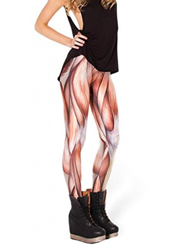 Punk Gothic Yoga Gym Leisure Pinted Stylish Leggings Pants Jeans