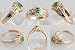 41GDPKn5tKL. SL75  14K Yellow Gold Emerald Diamond Estate Ring
