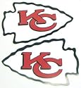 Kansas City Chiefs 12" Car Magnet (Set of 2)