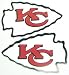 Kansas City Chiefs 12 Car Magnet (Set of 2)