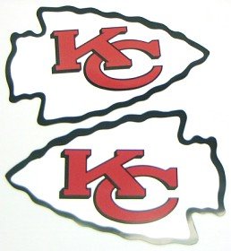 Kansas City Chiefs Car Magnets (Set of 2)