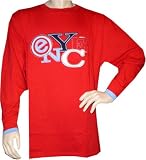 Enyce - Enyce Multi Stitch Tee Shirt Red Long Sleeve (FREE Priority Mail Shipping)
