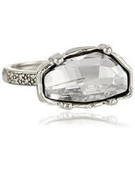 Made Her Think Faceted Dame Pave Ring