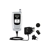 International Wall / AC Charger for the Samsung D357 - Gomadic Brand w/ TipExchange Technology