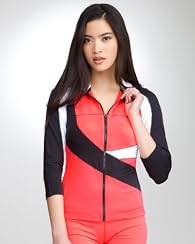 Spliced Logo Funnel Jacket - BEBE SPORT