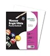 Wausau Paper 92904 Bright White Laser/Ink Jet Card Stock, 8-1/2 x 11, 65-lb., 250 Sheets/pack