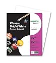 Wausau Paper Card Stock, 96 Brightness, 65 lb, Letter, Bright White, 250 Sheets per Pack (92904)