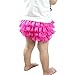 Wennikids Lace Ruffle Diaper Cover Bloomer and Headband Set for Baby Girls