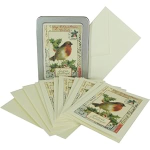 Robin Cavallini Greetings Boxed Set of 10 Holiday Cards with Envelopes One