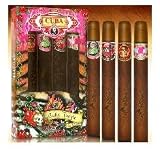 Cuba Gift Set 4 Pieces (Jungle/Heartbreaker 4X35 ml. Snake, Tiger, Zebra, Heartbreaker) Women By Cuba Parfum