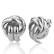 Sterling Silver Polished Doorknocker Earrings