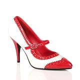 4 Inch Sexy High Heeled Shoe Ladies Dress Shoes Single Sole Shoes Spectator Mary Jane Pump... by Unknown