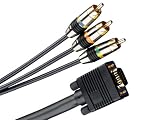 Monster Video HDTV DB/3R 4 m. MVHD DB15 to 3 RCA Cable (MVHDDB/3R-4M)