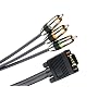 Monster MVHDDB/3R-4M DB15 VGA to RCA Component Computer Video Cable (4 meters)
