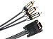 Monster MVHDDB/3R-4M DB15 VGA to RCA Component Computer Video Cable (4 meters)