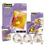 Scotch Self-Sealing Laminating Pouches, 9.6Mm, 8-1/2 X 11, 10/Pack