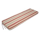 5 Foot Bench Cushion, Olive, Brick, Stripe by Lifestyle products