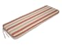 5 Foot Bench Cushion, Olive, Brick, Stripe