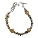 Tiger's Eye and Picture Jasper Bracelet with Toggle