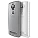 LG G4 Case - Poetic [Affinity Series] - [TPU Grip Bumper] [Corner Protection] Protective Hybrid Case for LG G4 (2015) Compatible with Both [Metallic & Ceramic Craft] Version and [Leather Back] Version Frost Clear/Gray (3-Year Manufacturer Warranty From Poetic)