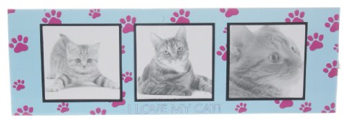 Magnetic 3 Opening Cat Kitty Photo Collage Frame Magnet