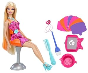 Barbie - X7888 - Poupée - Relooking Couleurs
