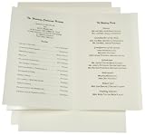 DIY Wedding Program Kit - Metallic Beargrass (50 Pack)