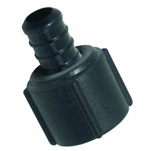 Watts 25P-0608 Poly Alloy PEX Faucet Swivel Adapter 3/8-Inch Barb x 1/2-Inch Female Pipe Low-Lead Watts 25P-0608 Poly Alloy PEX Faucet Swivel Adapter 3/8-Inch Barb x 1/2-Inch Female Pipe Low-Lead