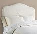 White Cambria Full/Queen Floral Jacquard Headboard