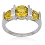 Sterling Silver Citrine Ring, Size 7