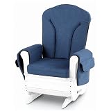 Foundations -SafeRocker - Deluxe Adult Glider Rocker - Wht/Blu