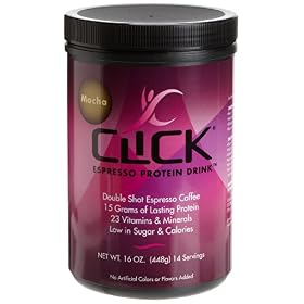 Click Espresso Protein Drink Powder 16 oz (448 g)