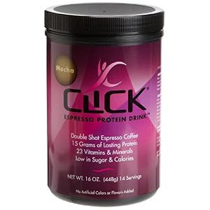 Click Espresso Protein Drink Powder 16 oz (448 g)