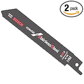 BOSCH SSS4-2 Stainless Steel 4.5" HM Reciprocating Saw Blade 2 Pack
